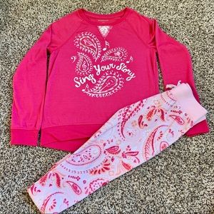 American Girl ‘Tenney’ Pink “Sing Your Story” PJ’s sz 10 EUC